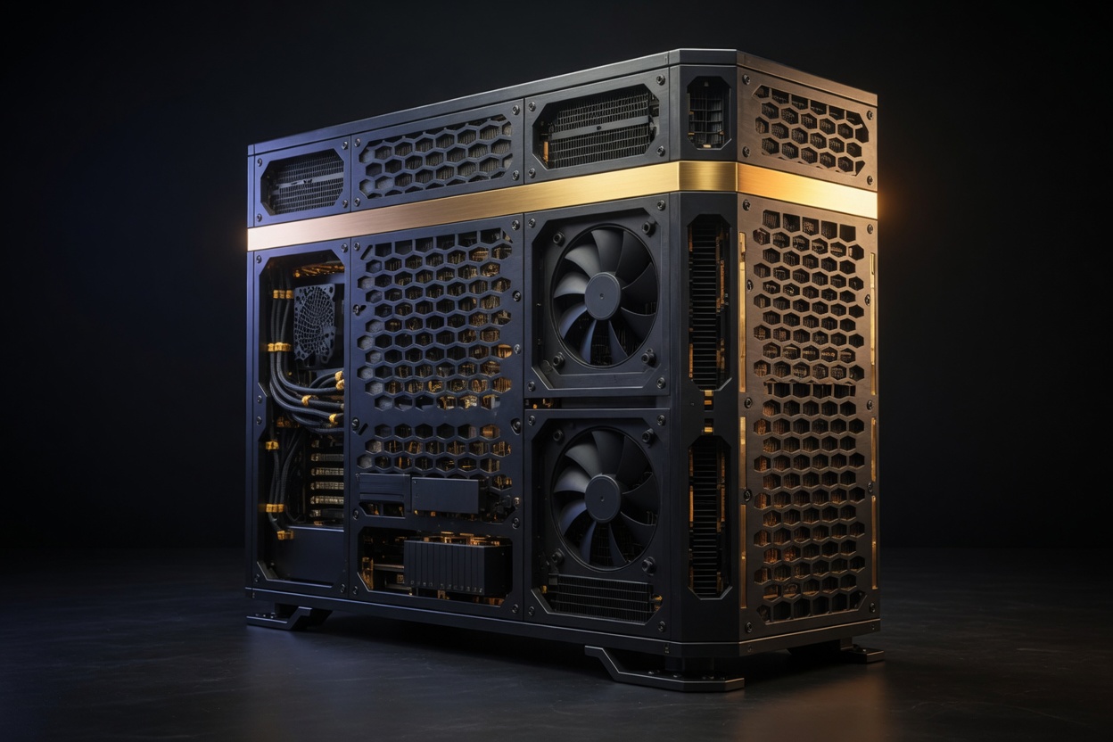SkyQUBi sales photo · Dell Pro Max GB300 class deskside supercomputer